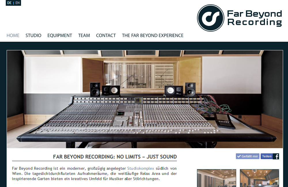 Website Far Beyond Recording